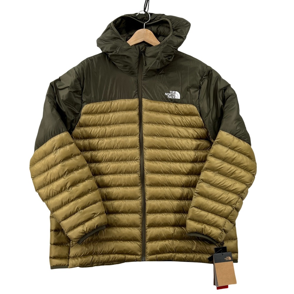 NEW The North Face Terra Packable Hoodie Puffer Jacket Men XL New‎ Taupe Green